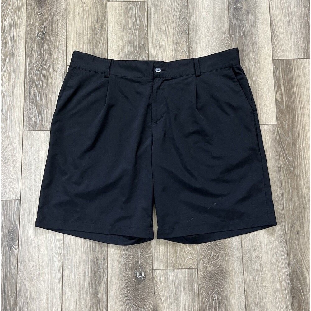 Adidas Climalite Black Chino Golf Shorts Mens Sz 40 Lightweight Pockets